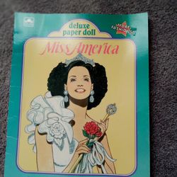 Miss America  Paper Doll Cutouts Golden Book