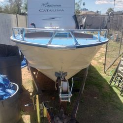 1975 Aluminum Boat With Extras 16'