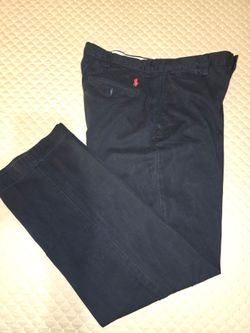 36W×36L - Polo by Ralph Lauren Navy Pants with Red Pony. (GREAT CONDITION)