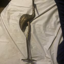 4 inch brass bird statue
