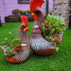 Chicken planters! Different Sizes 