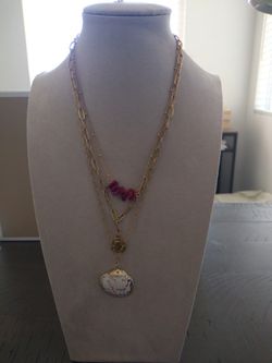 Brand new fashion jewelry 3 layer multiple chain necklace