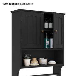 22.4x27.6 Black Wall Mounted Cabinet 