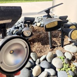 Solar LED Lights & attachments. New. All work great