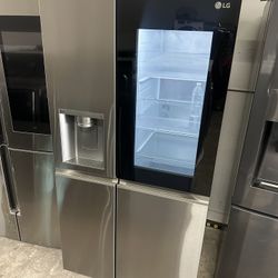 💯🌠LG ThinQ Refrigerator Stainless Steel Nice Like New💯🌠