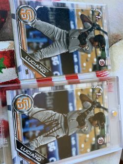 Marco Luciano baseball cards - 1 autographed