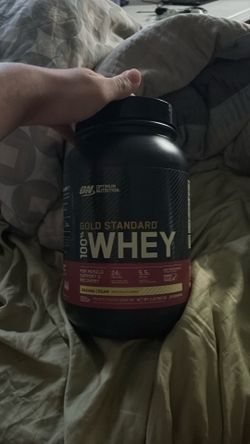 Brand new optimum nutrition Gold standard banana cream for 55bucks  2lb