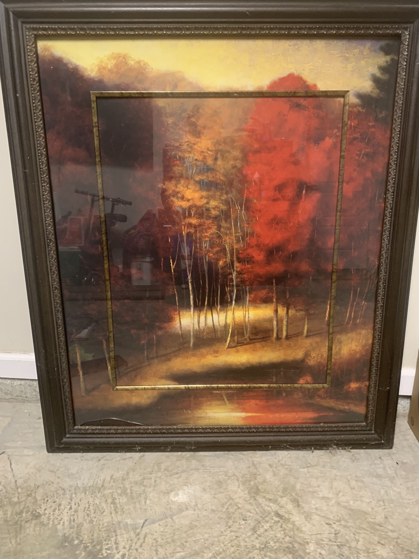 Large Glass Heavy Picture , Cuadro De Vidrio Pesado