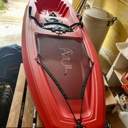 Brand New Azul Sun 88 Sit on Top Kayak With Paddles, Tie-down Straps, And Dolly included