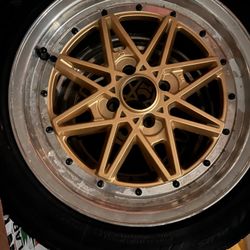 18” Gold aftermarket wheels -set of 4-4lug