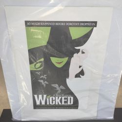 Wicked..a new musical .poster