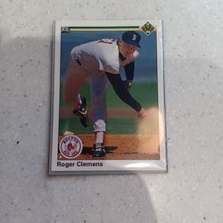 Roger Clemens 1990 Upper Deck Baseball Card