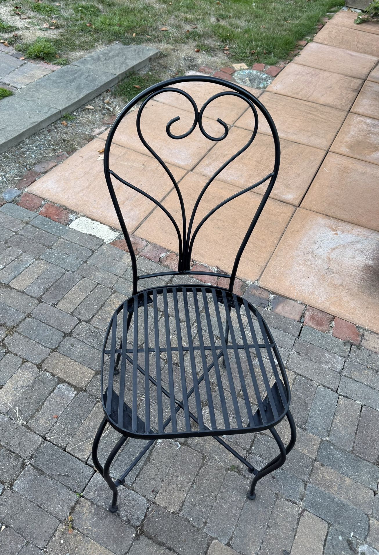 Black Metal Chair / Accent Chair