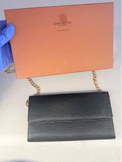Louis Vuitton Epi Black Long Wallet