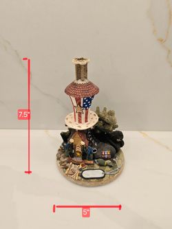 Patriotic Military Uncle Sam Hat Figurine