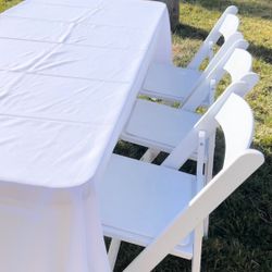 White Resin Chairs - Sillas Resinas Blancas