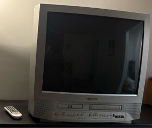 CRT TV 27” with DVD and VHS Player