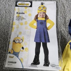 Minion Kevin Costume. Toddler Size 3-4T