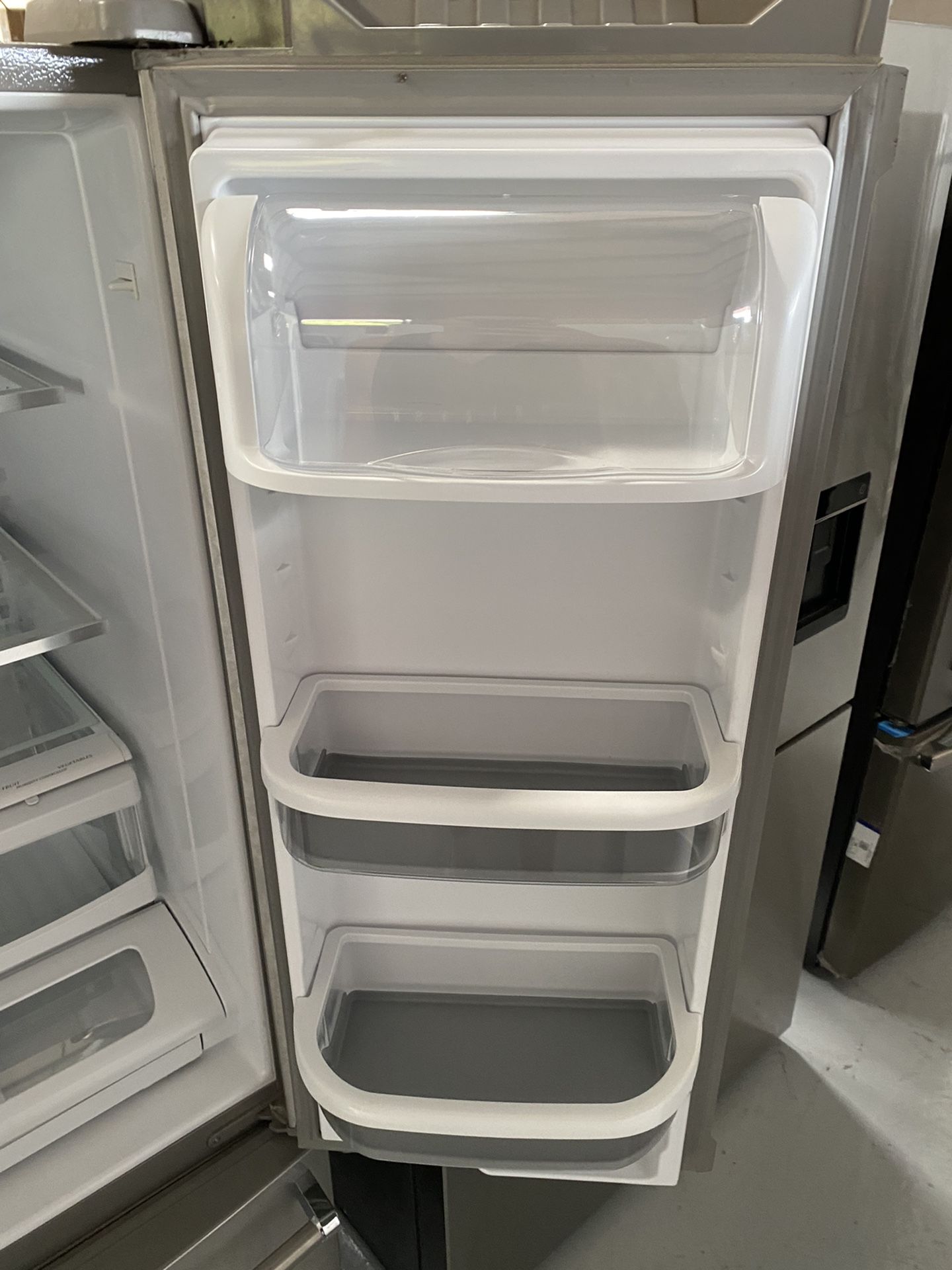 KitchenAid Stainless Steel 22 Cu. Ft. 33” Width Standard Depth French Door Refrigerator With Interior Dispense