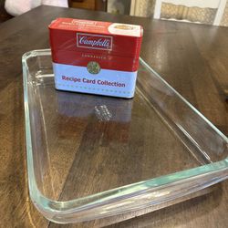 Vintage Pyrex Baking Dish 16 X10 With Campbells Recipe Collection 