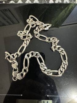 Original 925 Silver Necklace Not Cuban Or Chrome