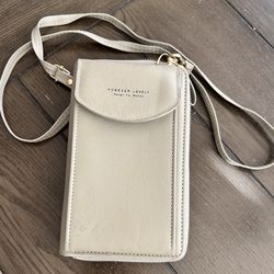  Crossbody Wallet Bag w/ Phone holder + Purple Pouch