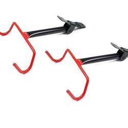 Set of 2 - Bike Flip Up Bicycle Storage Hanger Rack Garage Wall Mount Holder Heavy Duty