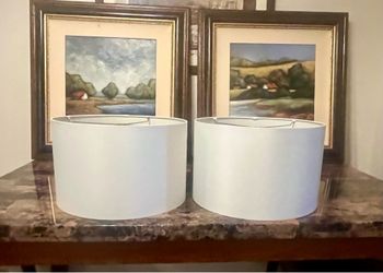 Two Large Lampshades