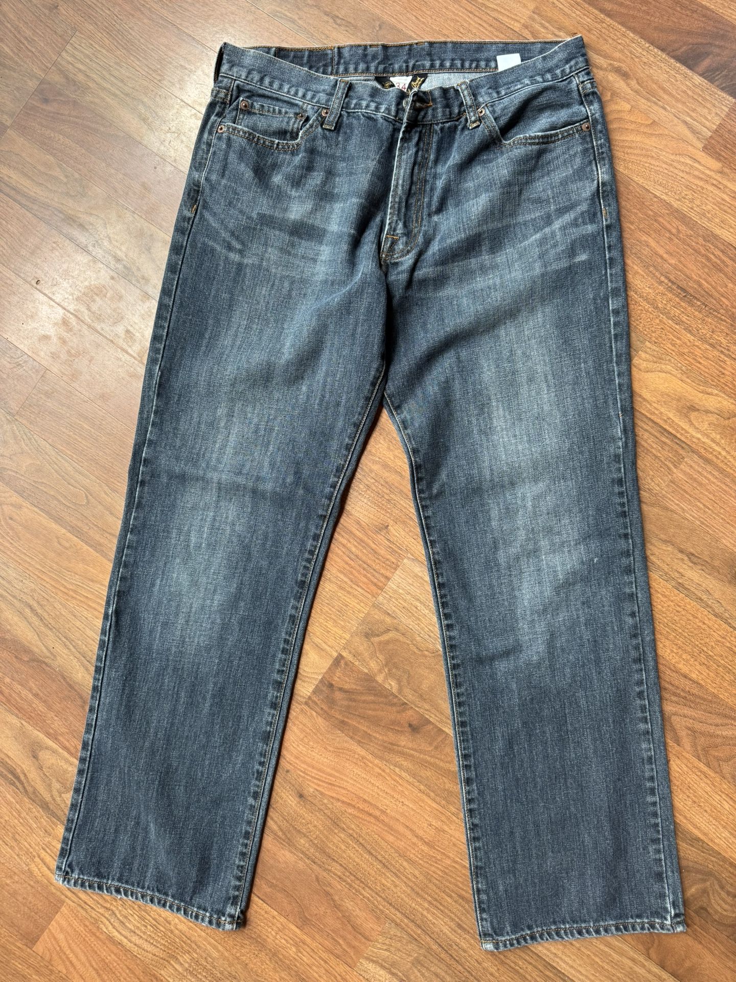 Lucky Brand Jeans Men’s 34 x 32 Straight Fit & Leg Medium Wash Denim EUC