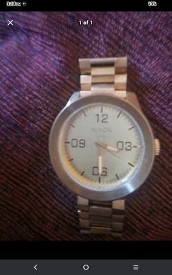 Nixon gold watch good condition $50