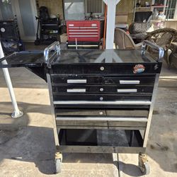 5 Drawers Tool Box No Keys  30"  Side Tray WIDE X16 1/2 DEEP AND 39 1/2 TALL 