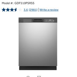 GE® ENERGY STAR® Dishwasher with Front Controls