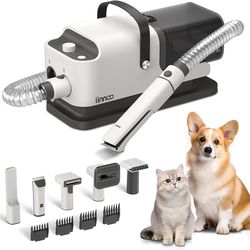 A100 Dog Grooming Vacuum & Dog Hair Dryer, 26000Pa Powerful Dog Grooming Kit, Dog Vacuum for Shedding Grooming, 5 in 1 Pet Grooming Vacuum for Dogs wi