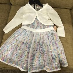 New With Tags 18M Dress With Cardigan 