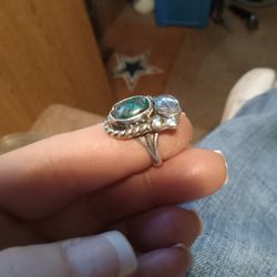 Silver STONE ring