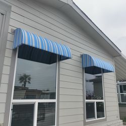 Custom  Awning and curtains