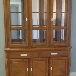 Gorgeous 2 piece China Cabinet 