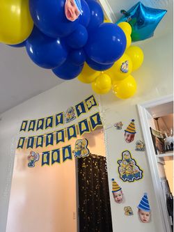 Minion decorations blue/yellow