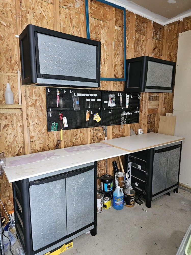 Garage Remodel 4 storage Cabinets