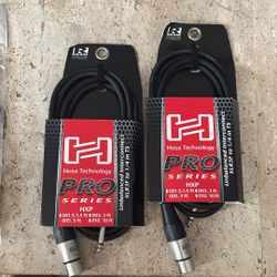 Pro Unbalanced Interconnect REAN XLR3F to 1/4 in TS SKU: HXP-005