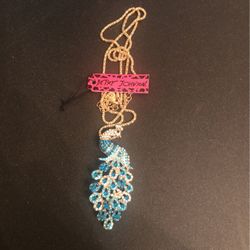 Betsy Johnson Blue Flamingo