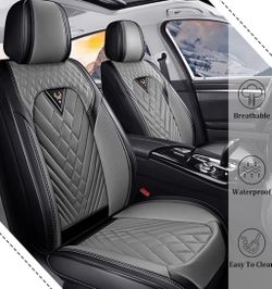 Universal Fit 5-Piece Leather Car Seat Cover Set