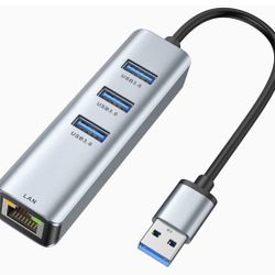USB 3.0 Hub+RJ45 Ethernet Port