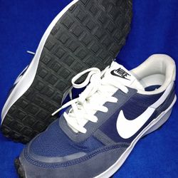 Men's Size 10 Nike Waffle Debut Running Shoes Navy Blue 