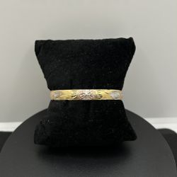 BRAND NEW 10K Tri-Color Adjustable Baby Bangle