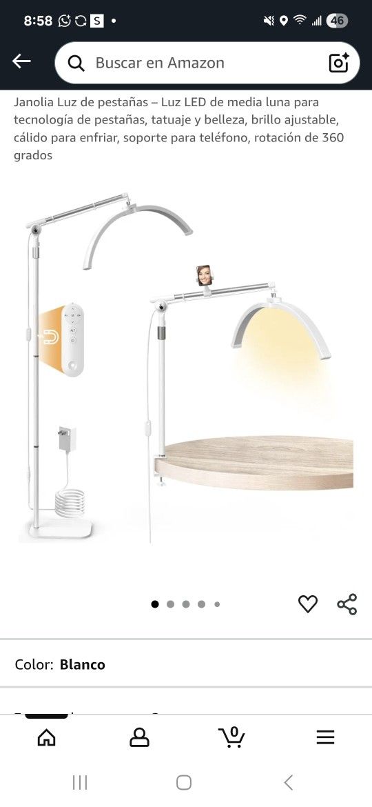 Janolia Eyelash Light - Half Moon LED 