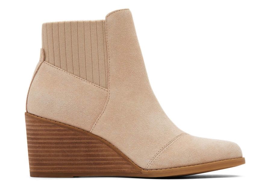 Women’s Toms Sadie Wedge in Sand Suede 
