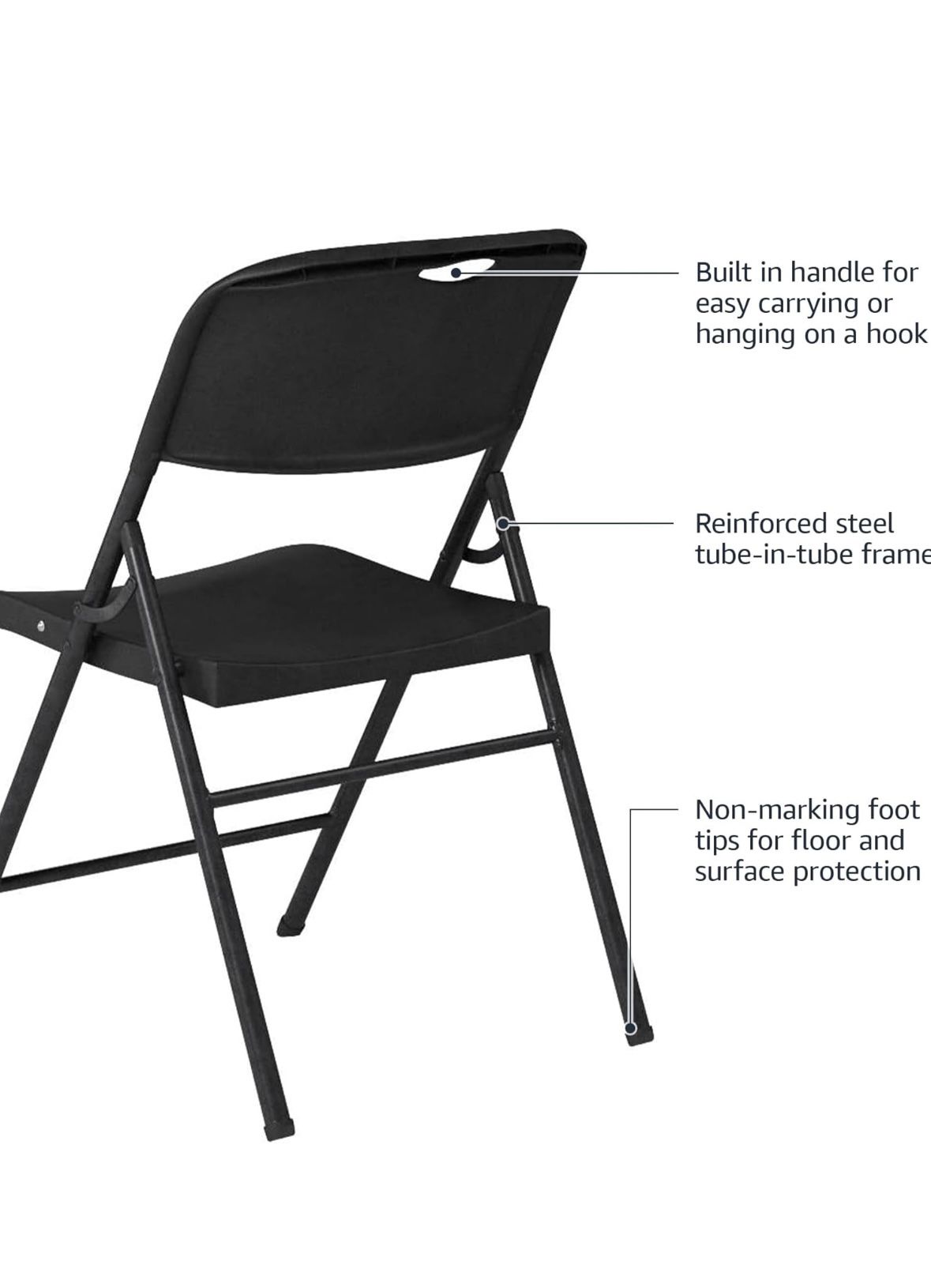 Set Of Black Folding Chairs