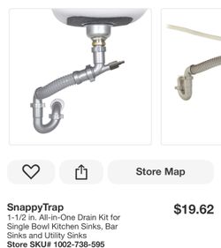 SnappyTrap 1-1/2 in. All-in-One Drain Kit