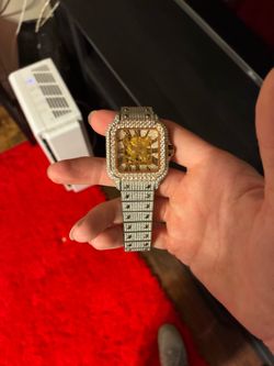 Moissanite VVS diamond iced out watch